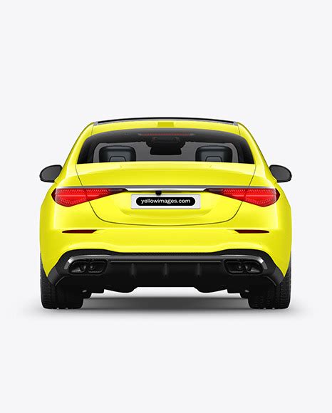 Download Free Luxury Car Mockup - Back View PSD Generator