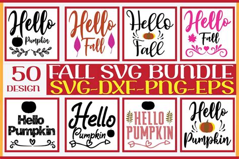 Download Free MEGA FALL SVG BUNDLE - 50 Designs DXF Files