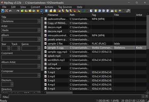 Free MP3 Editor Metadata Editing