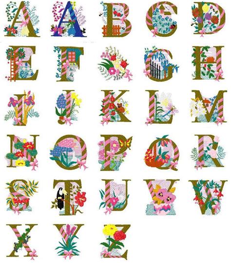 Free Machine Embroidery Letter Patterns