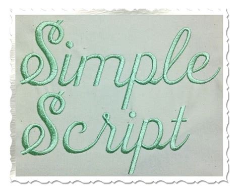 Free Machine Script Embroidery Fonts Vp3