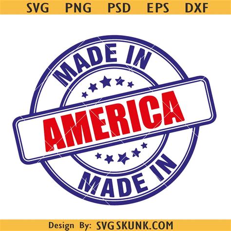 Download Free Made In USA Stamp Svg Design For Crafts