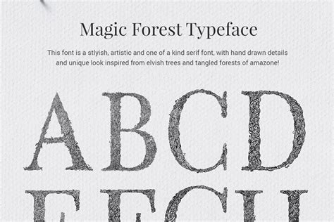 Download Free Magic Forest Typeface Commercial Use Free PSD Mockups