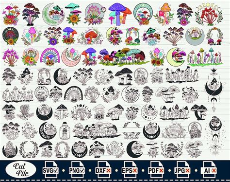 Download Free Magic Mushroom Cut Files