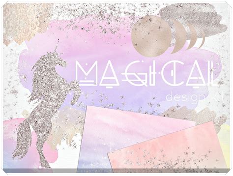 Download Free Magical Unicorn Design Bundle Commercial Use Free PSD Mockups
