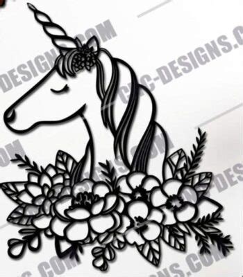 Download Free Magical Unicorn Design Bundle DXF Files