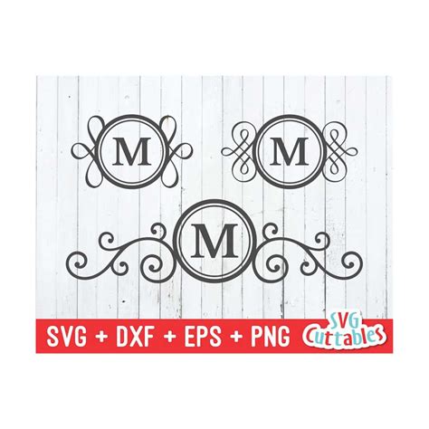 Download Free Mailbox Monogram Frame DXF Files