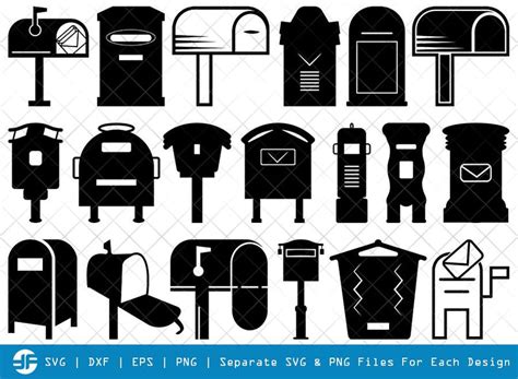 Download Free Mailbox SVG Cut Files Silhouette DXF Files