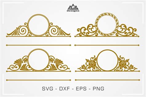 Download Free Mailbox_Door Monogram Frame Svg Design Commercial Use