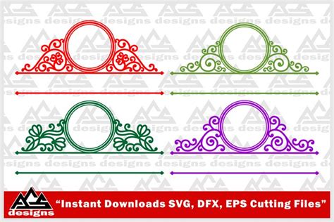 Download Free Mailbox_Door Monogram Frame Svg Design Crafts