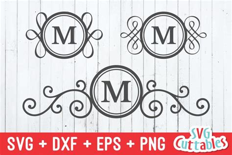Download Free Mailbox_Door Monogram Frame Svg Design Files DXF Files