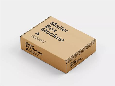 Download Free Mailer Box Tissue Paper Mockup Set PSD Templates TIFF Files