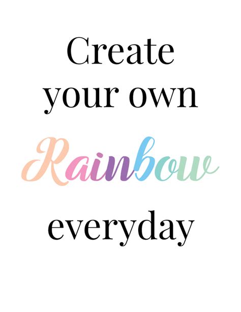 Download Free Make your own rainbow quote Files