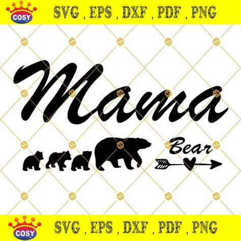 Download Free Mama Bear SVG/DXF/EPS File Files DXF Files