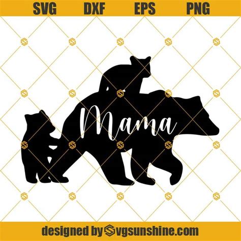 Download Free Mama Bear SVG/DXF/EPS File Images