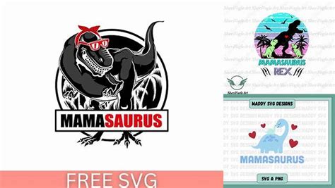 Download Free Mamasaurus SVG Cut Files