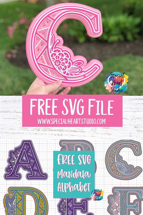 Download Free Mandala Alphabet Svg Files Cricut - 151+ SVG File for DIY Machine SVG Cut Files