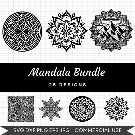 Download Free Mandala Bundle | 36 Designs For Silhouette