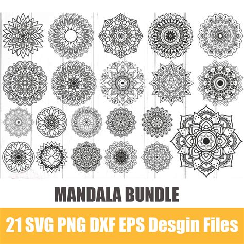 Download Free Mandala Bundle For Cricut