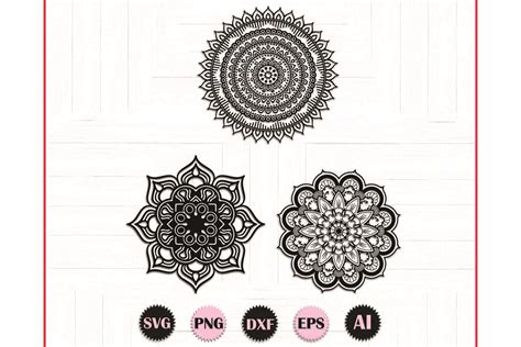 Download Free Mandala Bundle For Silhouette