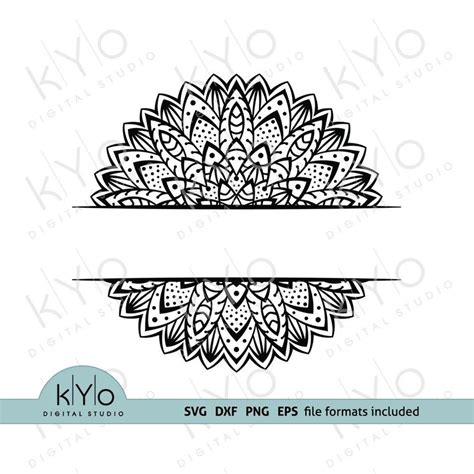 Download Free Mandala Monogram Frames DXF Files