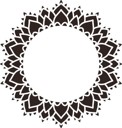 Download Free Mandala Monogram Frames For Cricut