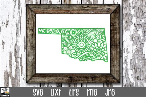Download Free Mandala Oklahoma SVG Cut File Crafts