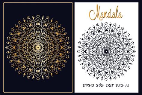 Download Free Mandala SVG. Cut and emboss template Files