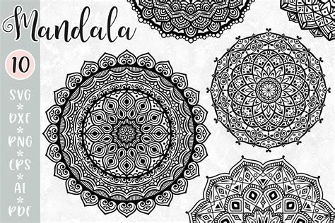 Download Free Mandala bundle svg DXF Files