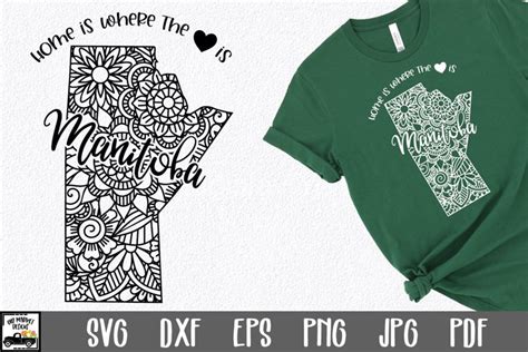 Download Free Manitoba SVG File - Canada Mandala Design Commercial Use