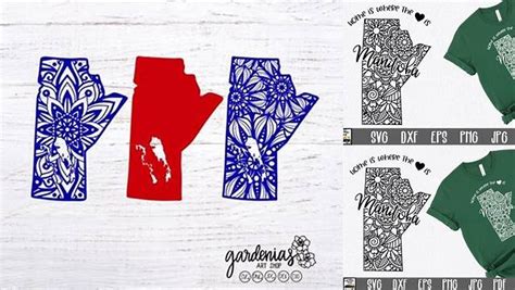 Download Free Manitoba SVG File - Canada Mandala Design Cut Files