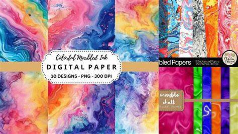 Download Free Marbled Chalk Background Papers Cut Files