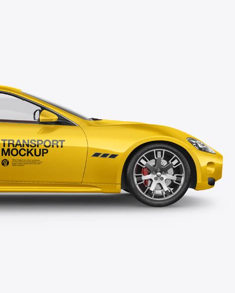 Download Free Maserati GT Mockup - Side View PSD Generator