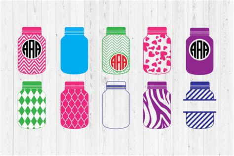 Download Free Mason Jar Cut Files Commercial Use