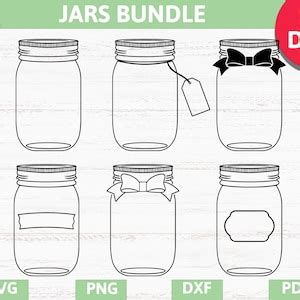 Download Free Mason Jar Cut Files Commercial Use For Crafts