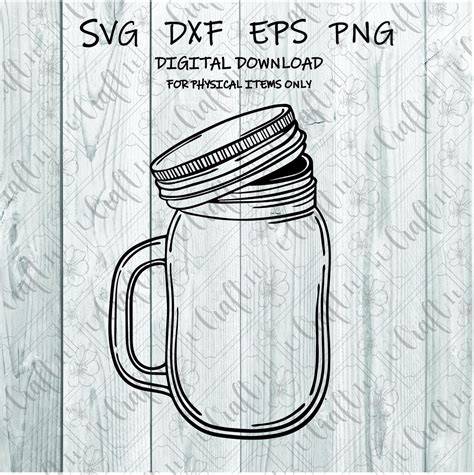Download Free Mason Jar Cut Files Cut Files