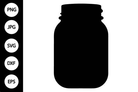 Download Free Mason Jar Cut Files Silhouette DXF Files