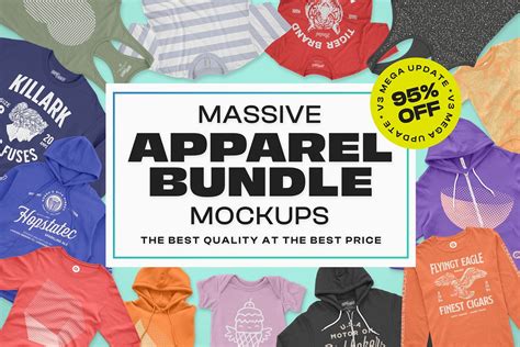 Download Free Massive Apparel Mockups Bundle PSD Templates Object Mockups PSD Files