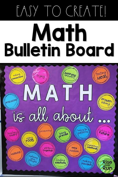 Free Math Bulletin Board Printables