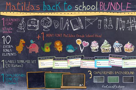 Download Free Matildas Back To School_Bundle for Cricut