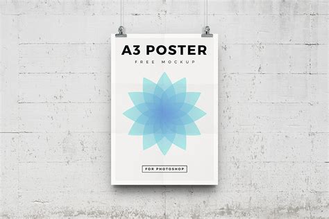 Download Free Matte A3 Poster Mockup PSD Generator