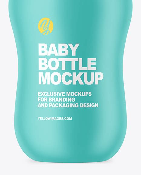 Download Free Matte Baby Bottle Mockup PSD Generator