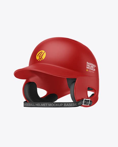 Download Free Matte Baseball Helmet Mockup PSD Generator