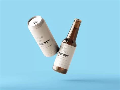 Download Free Matte Beer Bottle Mockup PSD Object Mockups PSD Files