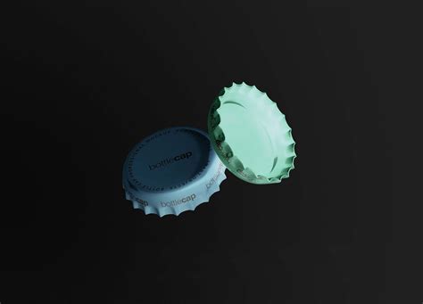 Download Free Matte Bottle Caps Mockup PSD Generator