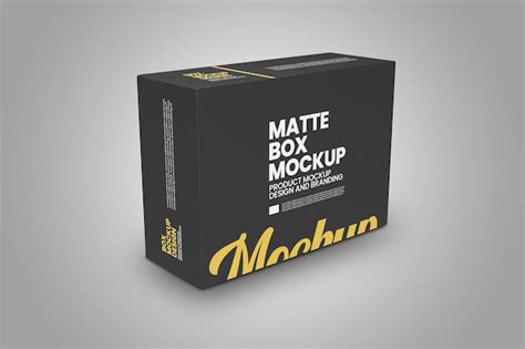 Download Free Matte Box Mockup PSD Generator