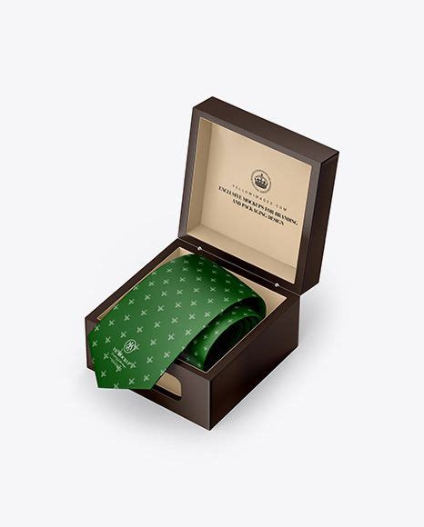 Download Free Matte Box w/ Tie Mockup PSD Generator