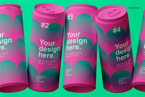 Download Free Matte Can Mockup PSD Generator