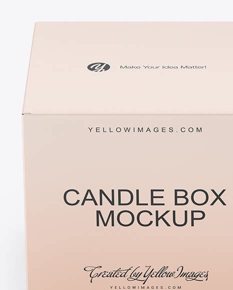 Download Free Matte Candle W/ Paper Box Mockup TIFF PSD Generator