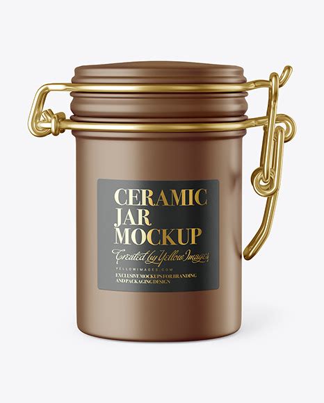 Download Free Matte Ceramic Jar Mockup PSD Object Mockups PSD Files